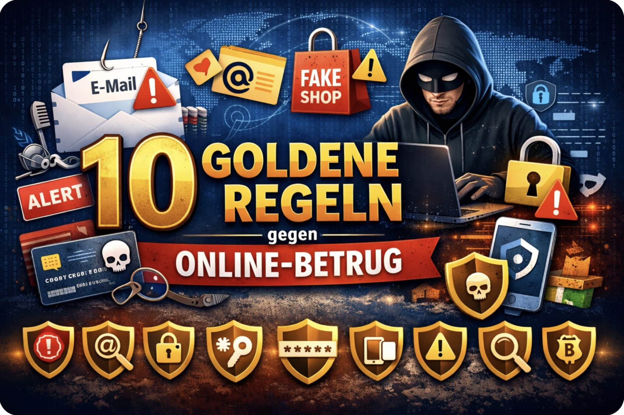 Mehr über den Artikel erfahren 10 goldene Regeln gegen Online-Betrug