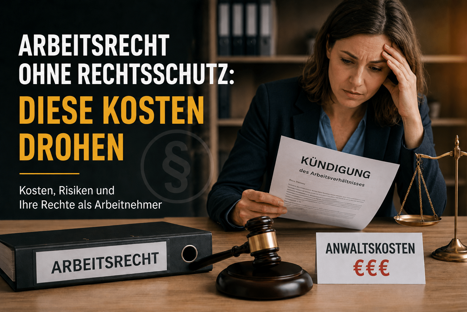 Mehr über den Artikel erfahren Arbeitsrecht ohne Rechtsschutz: Diese Kosten drohen